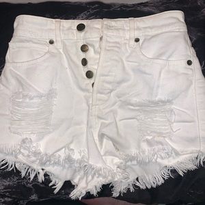 High waisted White Shorts / GUESS